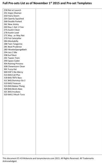 pre-sets-list-three